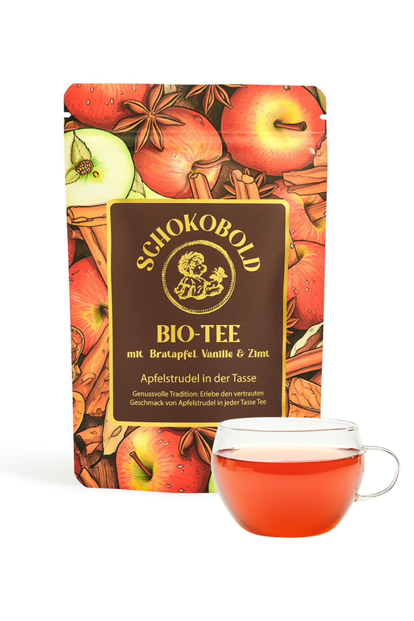 Bio Tee mit Bratapfel, Vanille & Zimt